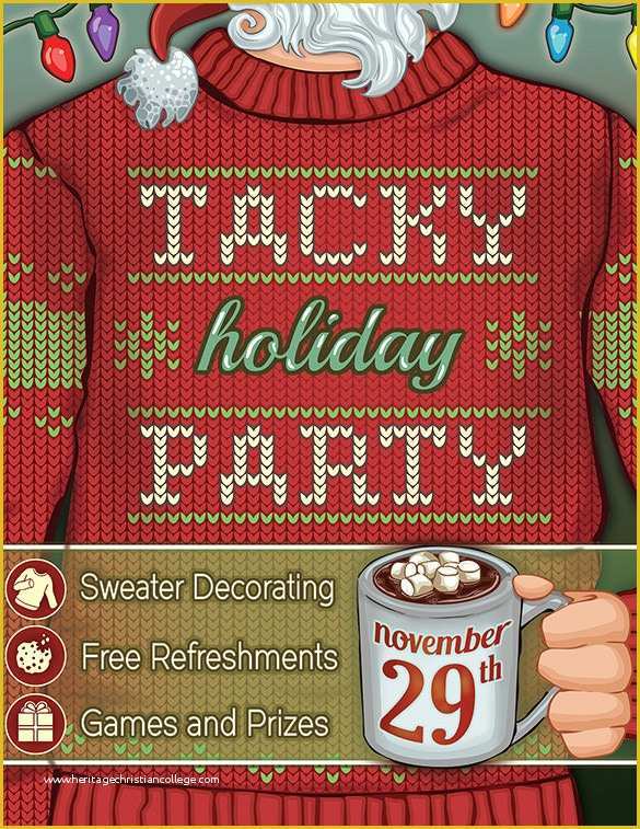 Office Christmas Party Flyer Templates Free Of 27 Holiday Party Flyer Templates Psd