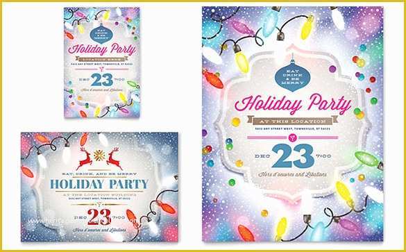 Office Christmas Party Flyer Templates Free Of 27 Holiday Party Flyer Templates Psd