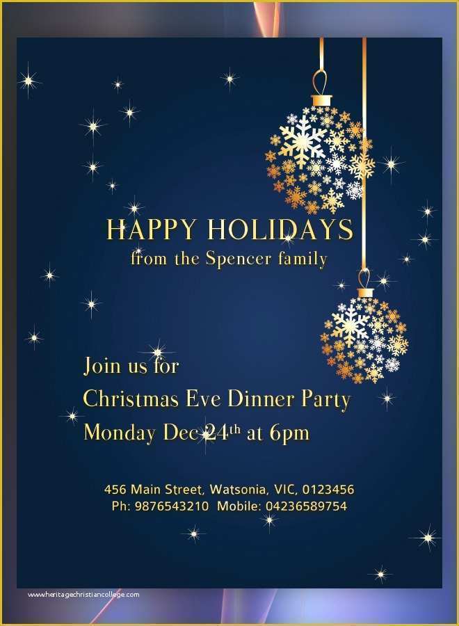 Free Holiday Party Flyer Templates