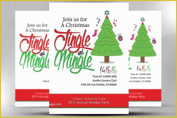 Office Christmas Party Flyer Templates Free Of Christmas Fice Invitation Flyer Flyer Templates On