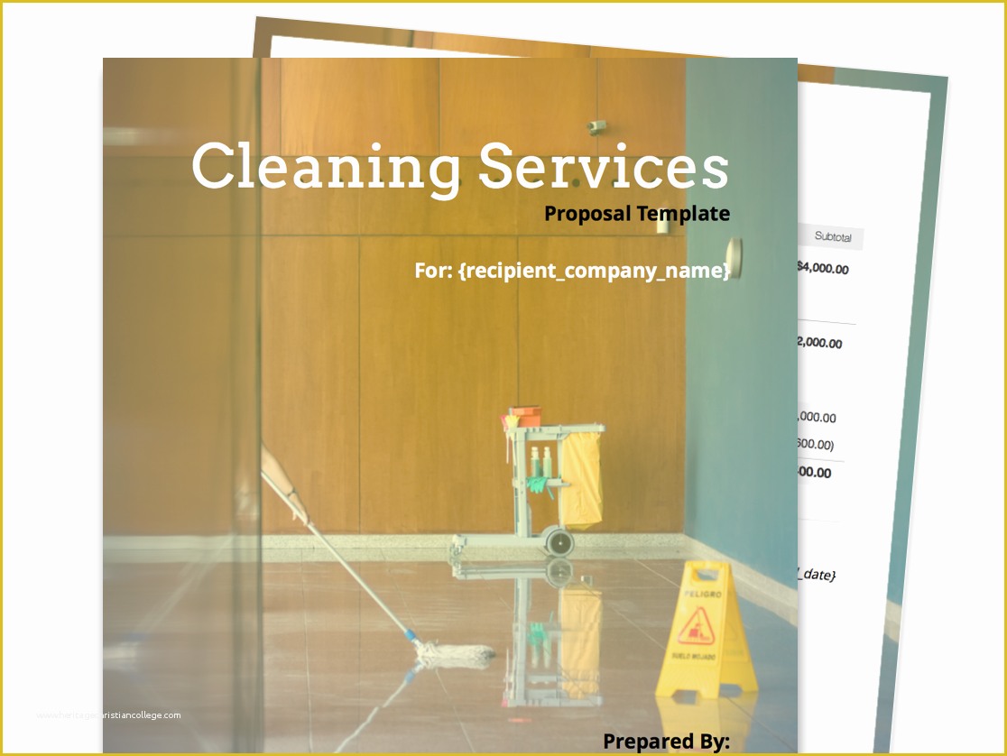 Office Cleaning Templates Free Of Fice Cleaning Proposal Template Free Templates Data