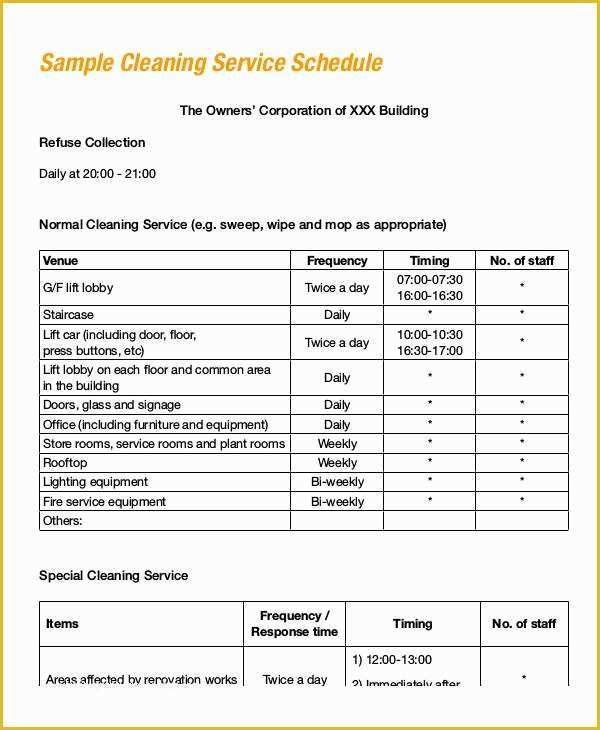 Office Cleaning Templates Free Of Janitorial Cleaning Checklist Template Office Cleaners