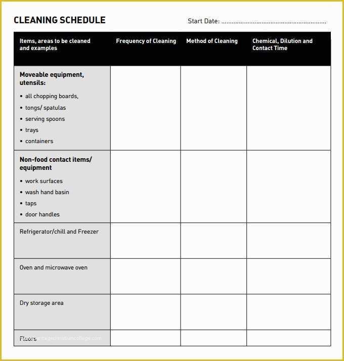 Office Cleaning Templates Free Of Office Cleaning Schedule Template Excel Driverlayer