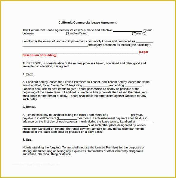 Office Lease Template Free Of 10 Fice Lease Agreement Templates