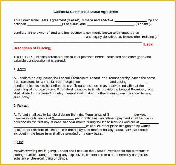 Office Lease Template Free Of 9 Sample Fice Lease Agreements