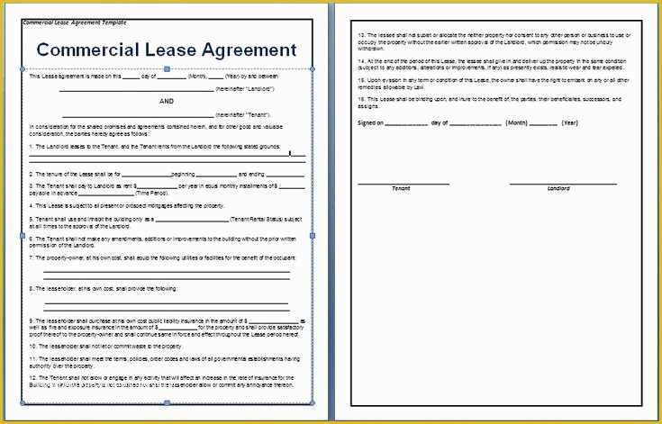 Office Lease Template Free Of A Contract Between A Tenant and A Landlord for the Rental