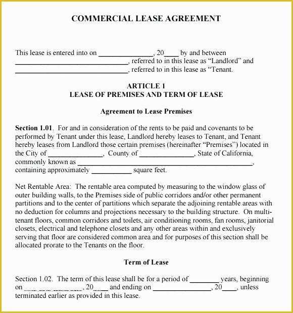 Office Lease Template Free Of Free Fice Lease Agreement Template Tridentknights
