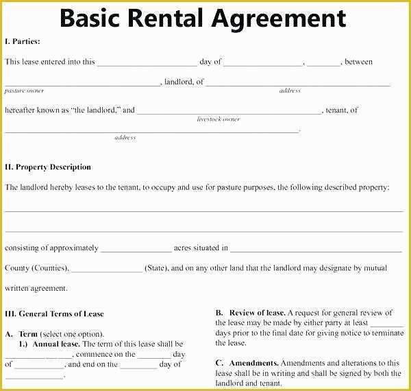 Office Lease Template Free Of House Rent Contract Free Rental Lease Renting Letter