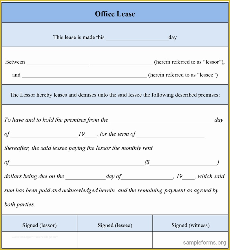 Office Lease Template Free Of Open Fice Lease Agreement Template Watchdevelopers