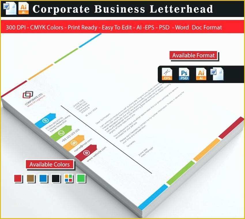 Office Letterhead Template Free Of Fice Letterhead Template Free Download Colourful