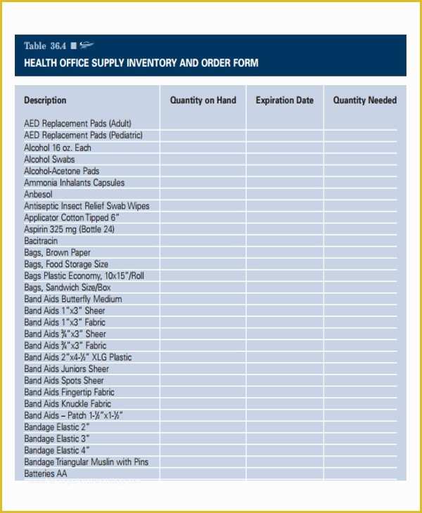 Office Supply Inventory Template Free Of 6 Fice Inventory Templates Word Pdf