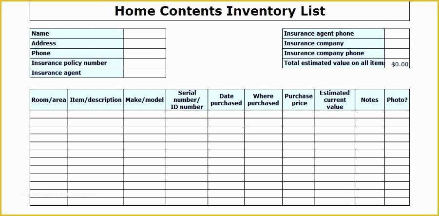 Office Supply Inventory Template Free Of 6 Fice Supply List Template Sampletemplatess