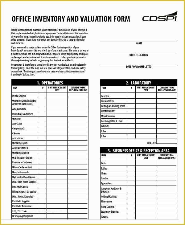 Office Supply Inventory Template Free Of 7 Fice Inventory Templates Free Sample Example