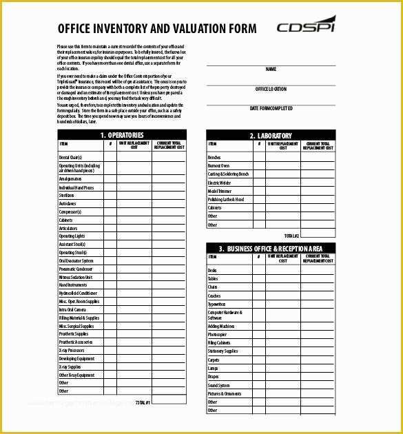 Office Supply Inventory Template Free Of Fice Inventory List