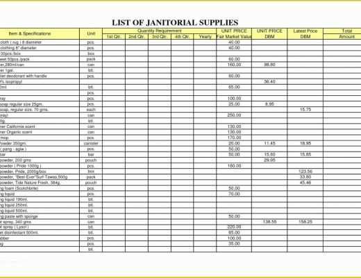 Office Supply Inventory Template Free Of Fice Supplies Inventory Spreadsheet Spreadsheet softwar