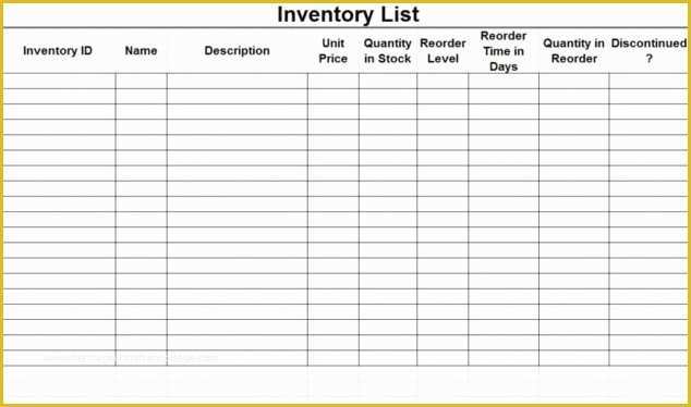Office Supply Inventory Template Free Of Supplies Inventory Spreadsheet