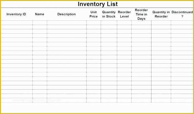 Office Supply Inventory Template Free Of Supply Inventory Template