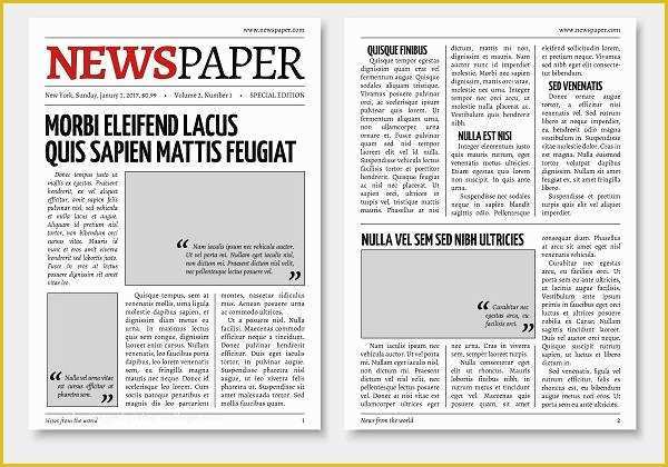 Old Newspaper Template Free Download Of Newspaper Design Templates