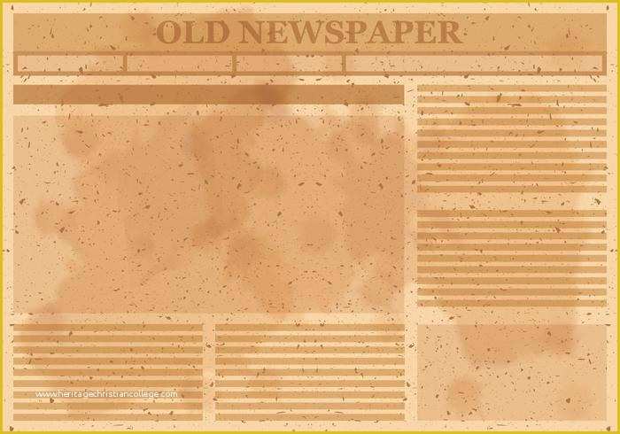 Old Newspaper Template Free Download Of Old Newspaper Layout Vector Download Free Vector Art