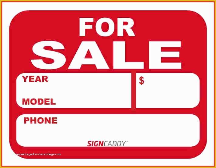 On Sale Signs Templates Free Of Car for Sale Template Invitation Template