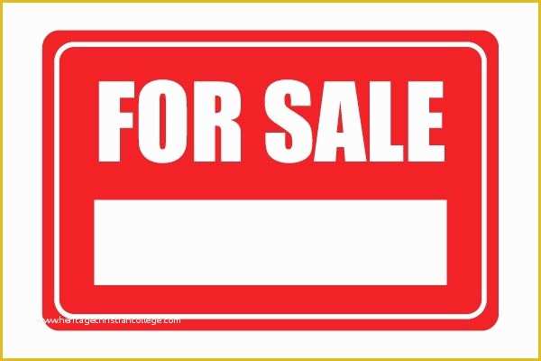 On Sale Signs Templates Free Of Printable for Sale Sign