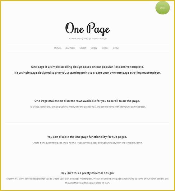 One Page Business Plan Template Free Of 12 Best 12 Of the Best E Page Joomla Templates Images On