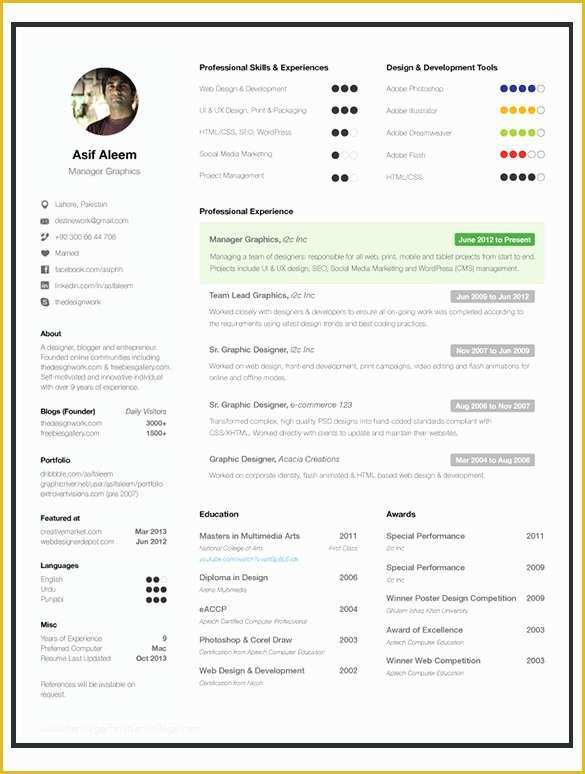 One Page Resume Template Free Of 41 E Page Resume Templates Free Samples Examples