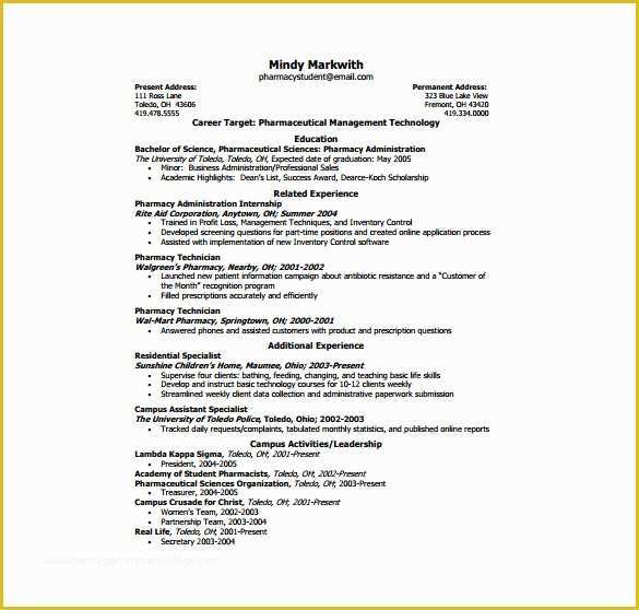 One Page Resume Template Free Of E Page Resume Template 12 Free Word Excel Pdf