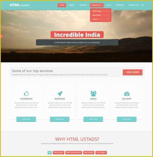 One Page Template Free Of 23 Free HTML5 Website themes & Templates