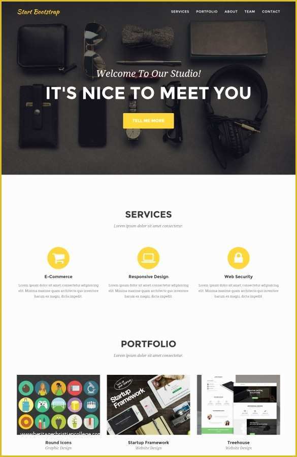 One Page Template Free Of 25 Single Page Website themes & Templates