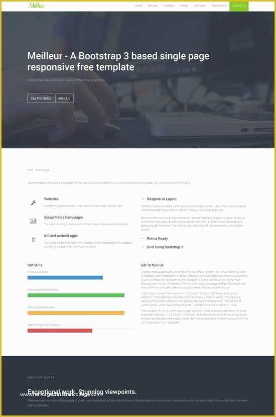 One Page Template Free Of 70 Best E Page Website Templates Free & Premium