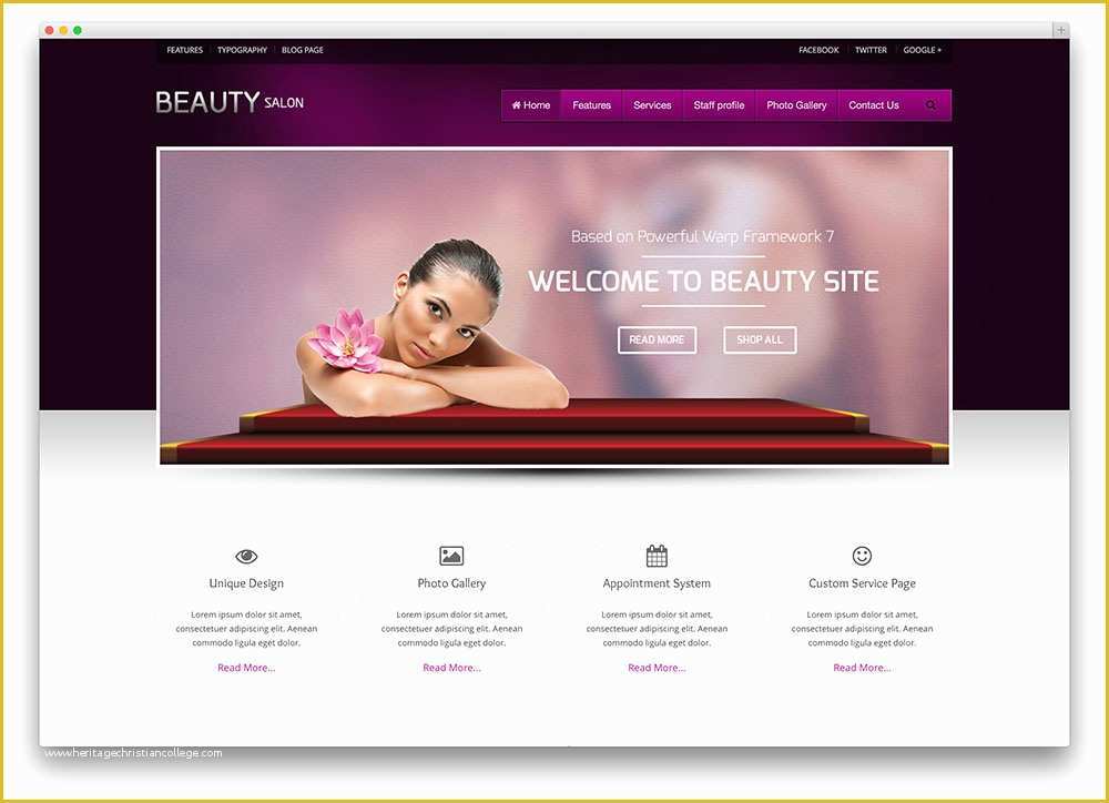 One Page Template Wordpress Free Of Best Salon Wordpress themes for All Beauty Mageewp