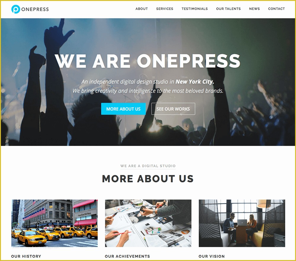 One Page Template Wordpress Free Of Free E Page Wordpress theme 2018 Epress