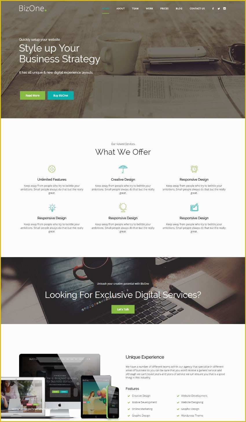 One Page Website Template Free Of 15 Best E Page Website Templates with Responsive Designs
