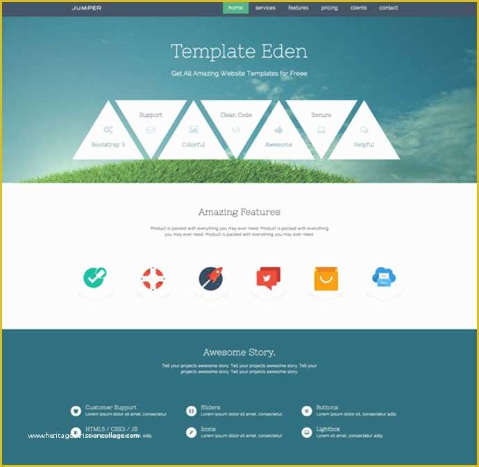 One Page Website Template Free Of 15 Free E Page HTML & Psd Website Templates