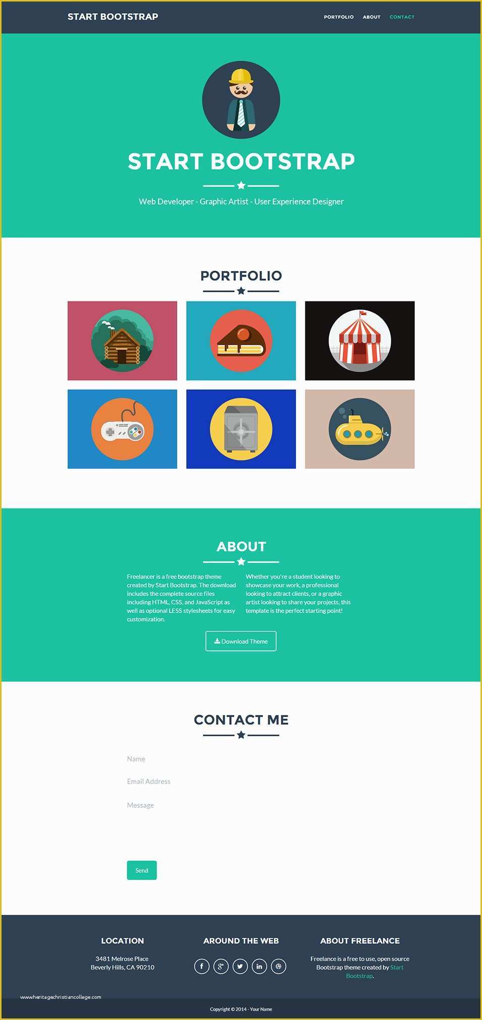 One Page Website Template Free Of 20 Best Premium E Page Website Templates