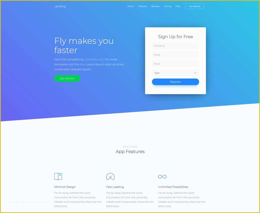 One Page Website Template Free Of 30 Best Free E Page Website Templates for Goal Focused