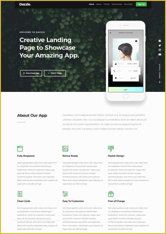 One Page Website Template Free Of 70 Best E Page Website Templates Free & Premium