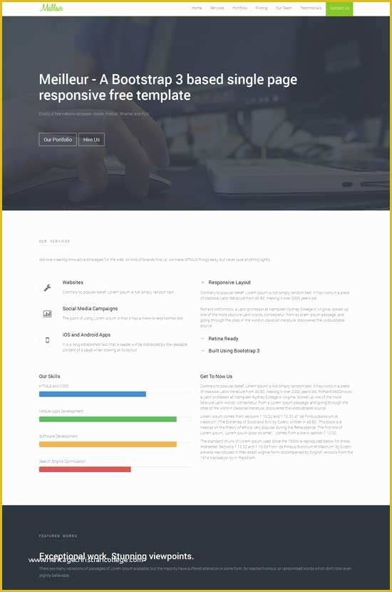 One Page Website Template Free Of 70 Best E Page Website Templates Free & Premium