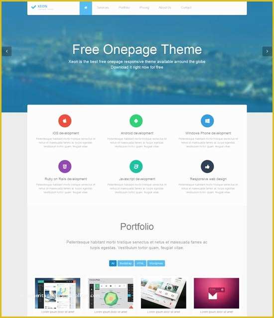 One Page Website Template Free Of 70 Best E Page Website Templates Free &amp; Premium