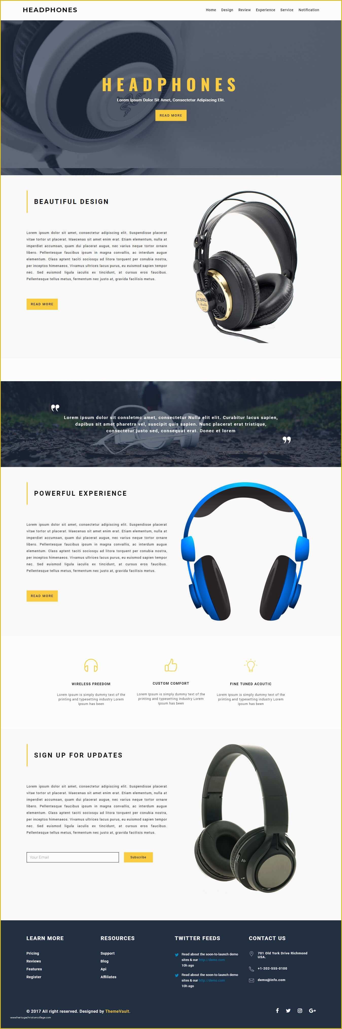 One Page Website Template Free Of Freckle – Responsive E Page Website Template Free