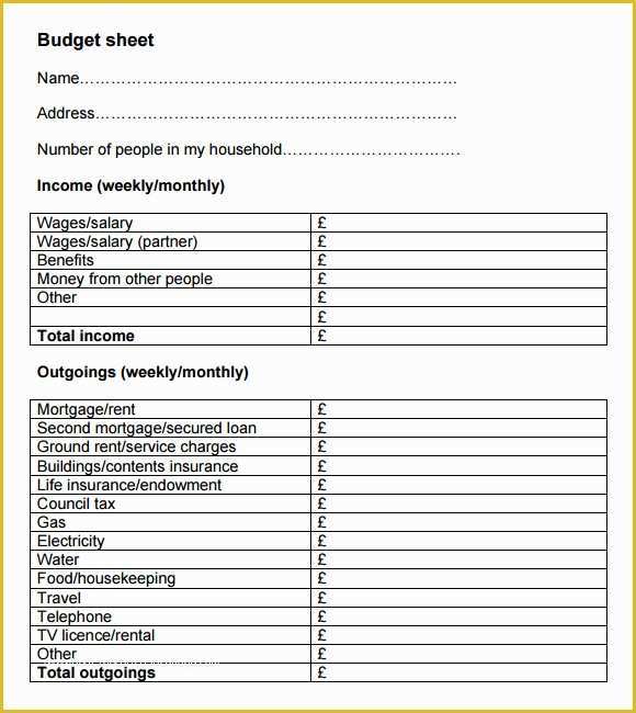 One Sheet Template Free Of 6 Sample Bud Sheets