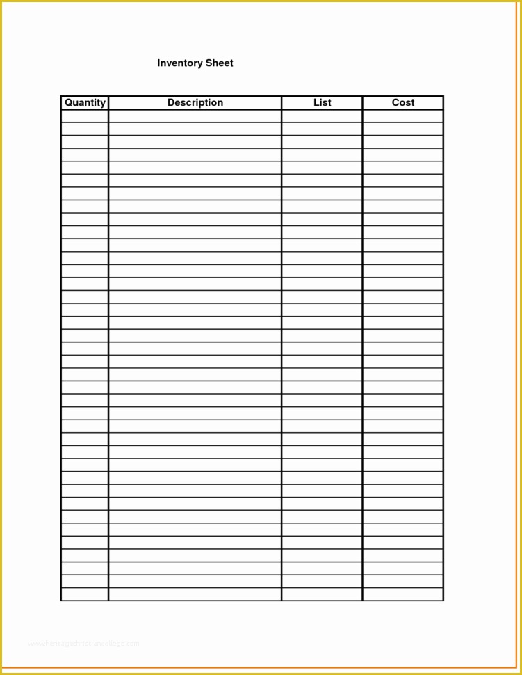 One Sheet Template Free Of Inventory Spreadsheet Templates Inventory Spreadsheet