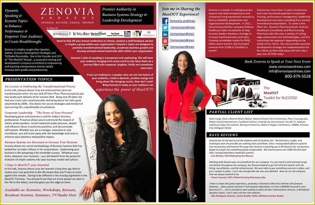 One Sheet Template Free Of Speaker E Sheet Design for Zenovia andrews