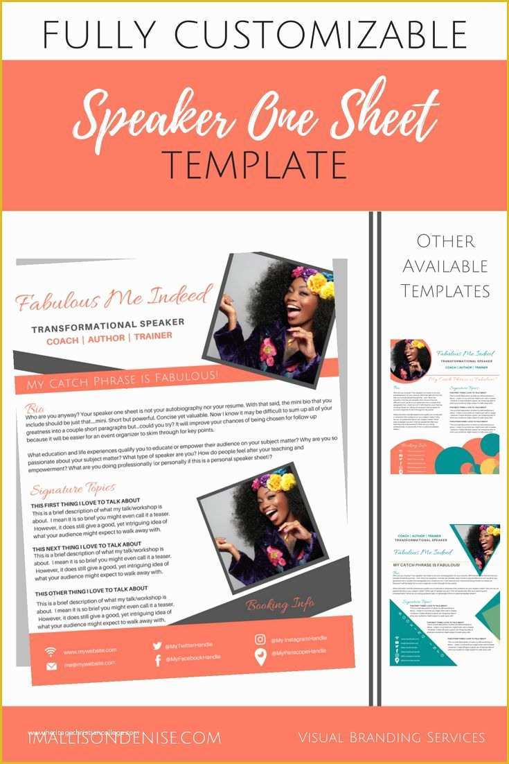 One Sheet Template Free Of Speaker E Sheet Template Boxed