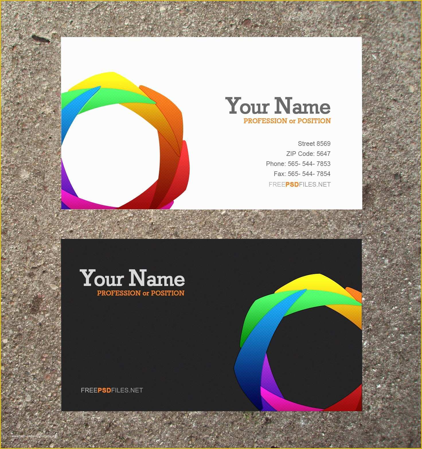 Online Business Card Template Free Download Of 20 Free Psd Business Card Templates Free Business