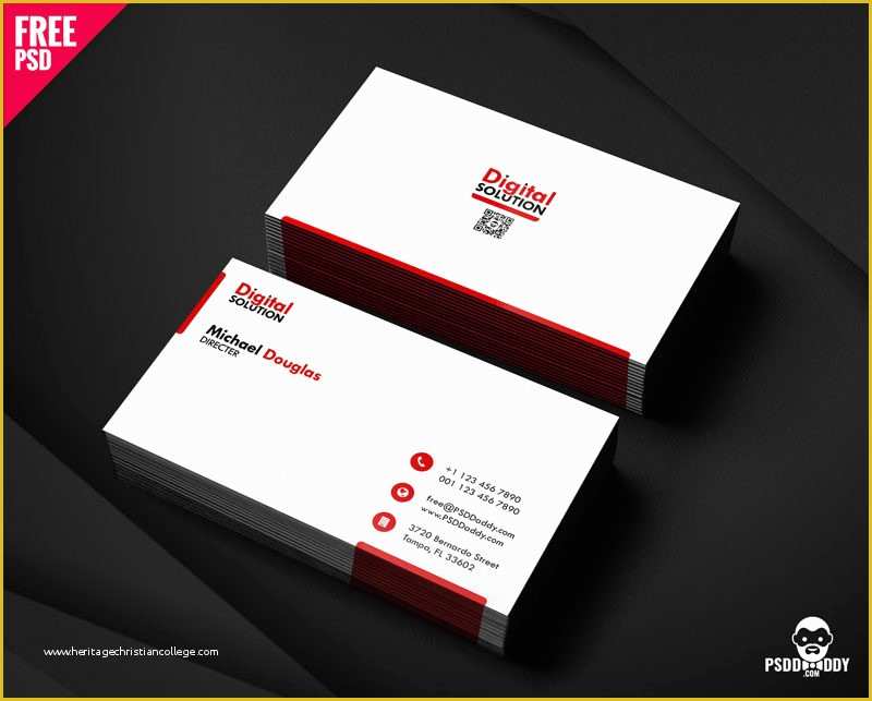 Online Business Card Template Free Download Of [free] Simple Business Card Psd Template
