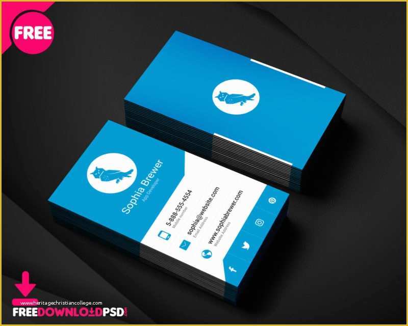 Online Business Card Template Free Download Of [free]corporate Business Card Template