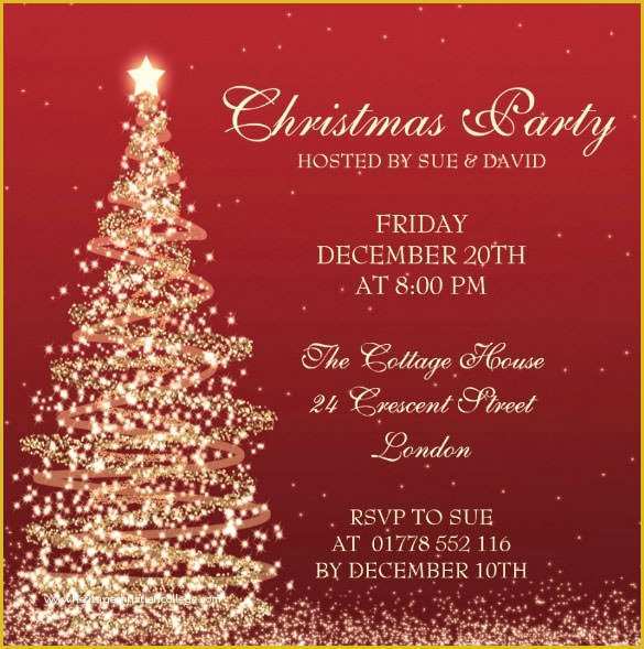 Online Christmas Party Invitation Templates Free Of Christmas Invitation Template – 26 Free Psd Eps Vector