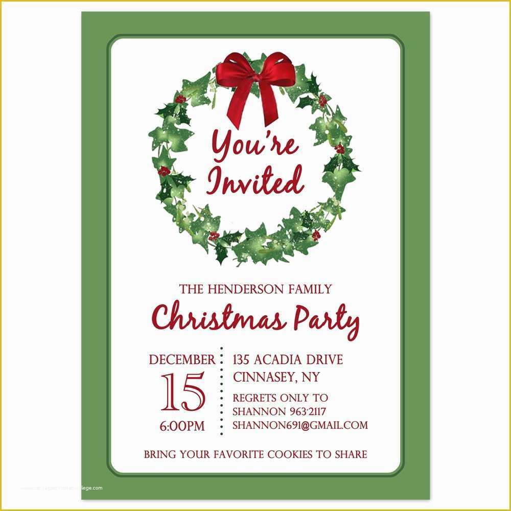 Online Christmas Party Invitation Templates Free Of Free Printable Christmas Borders for Invitations